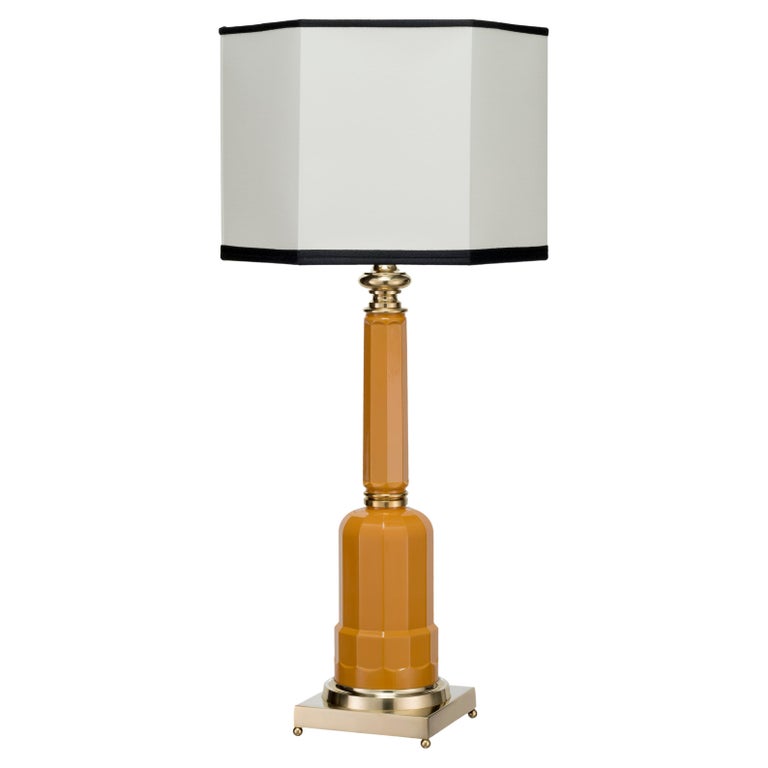 Jacaranda daffodil yellow table lamp For Sale at 1stDibs