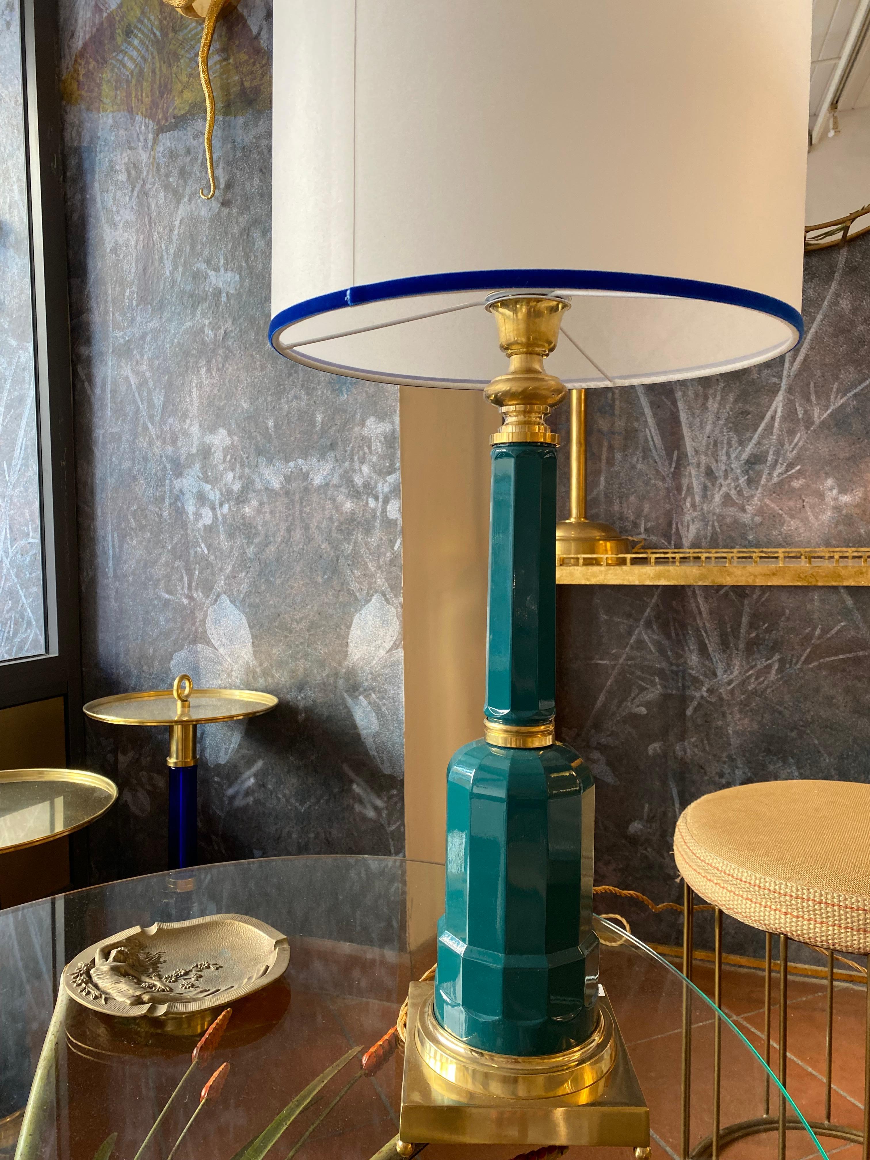 Jacaranda opal green table lamp In New Condition For Sale In Firenze, FI
