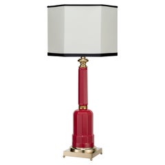 Lampe de table jacaranda rouge fraise