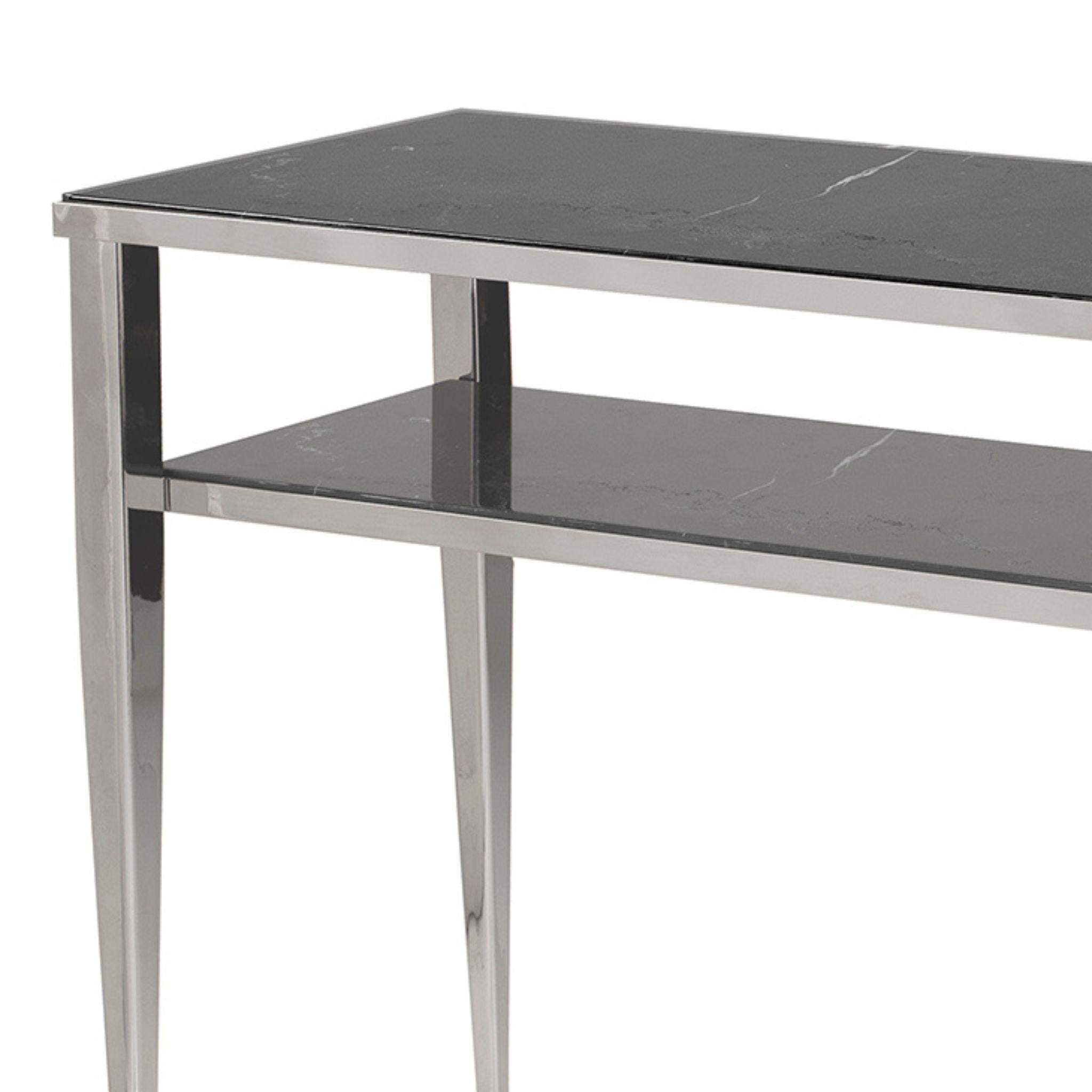 Italian Novecento Two Shelves Console For Sale