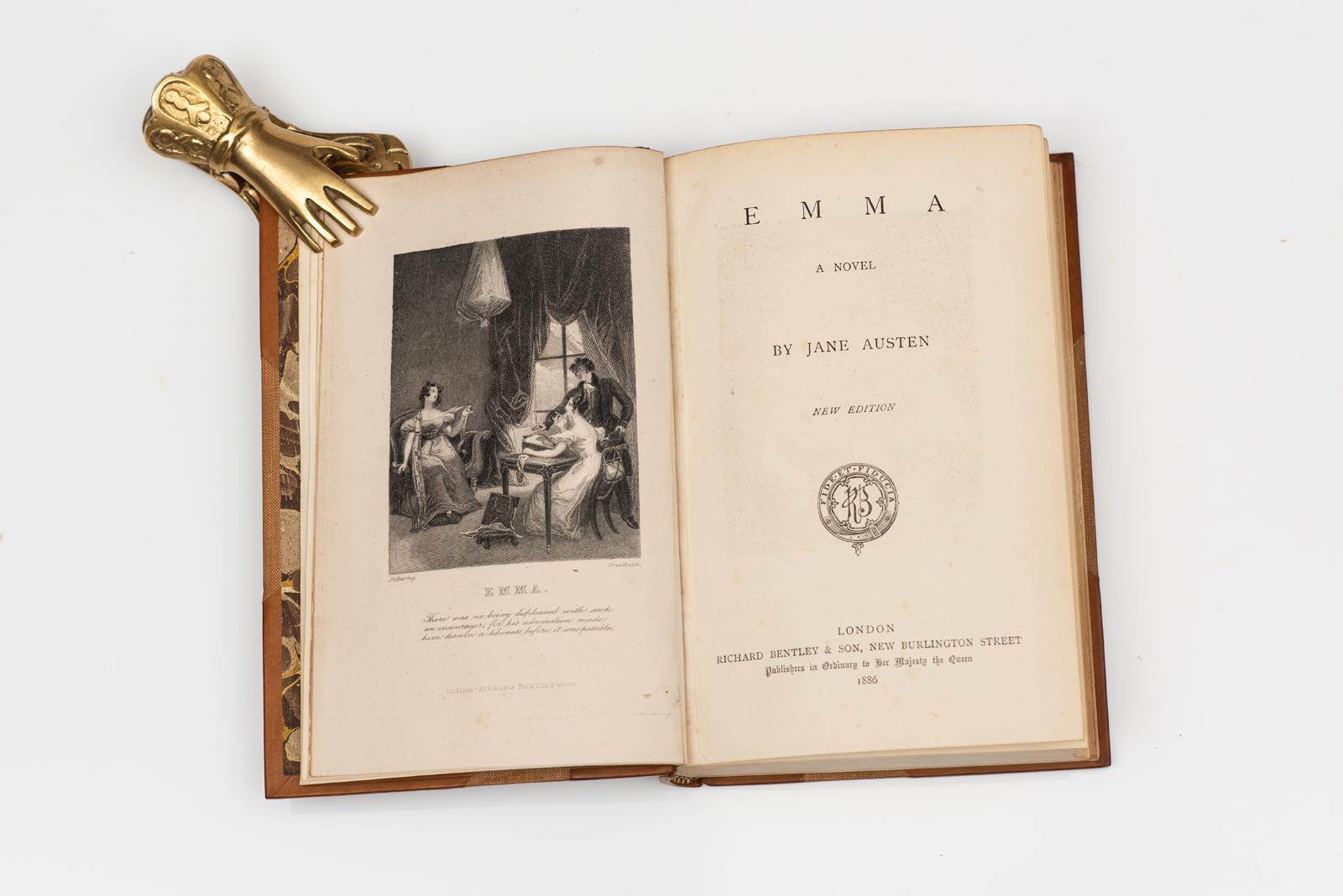 6 Vols. Jane Austen. Novels, A Memoir and Lady Susan In Good Condition For Sale In New York, NY