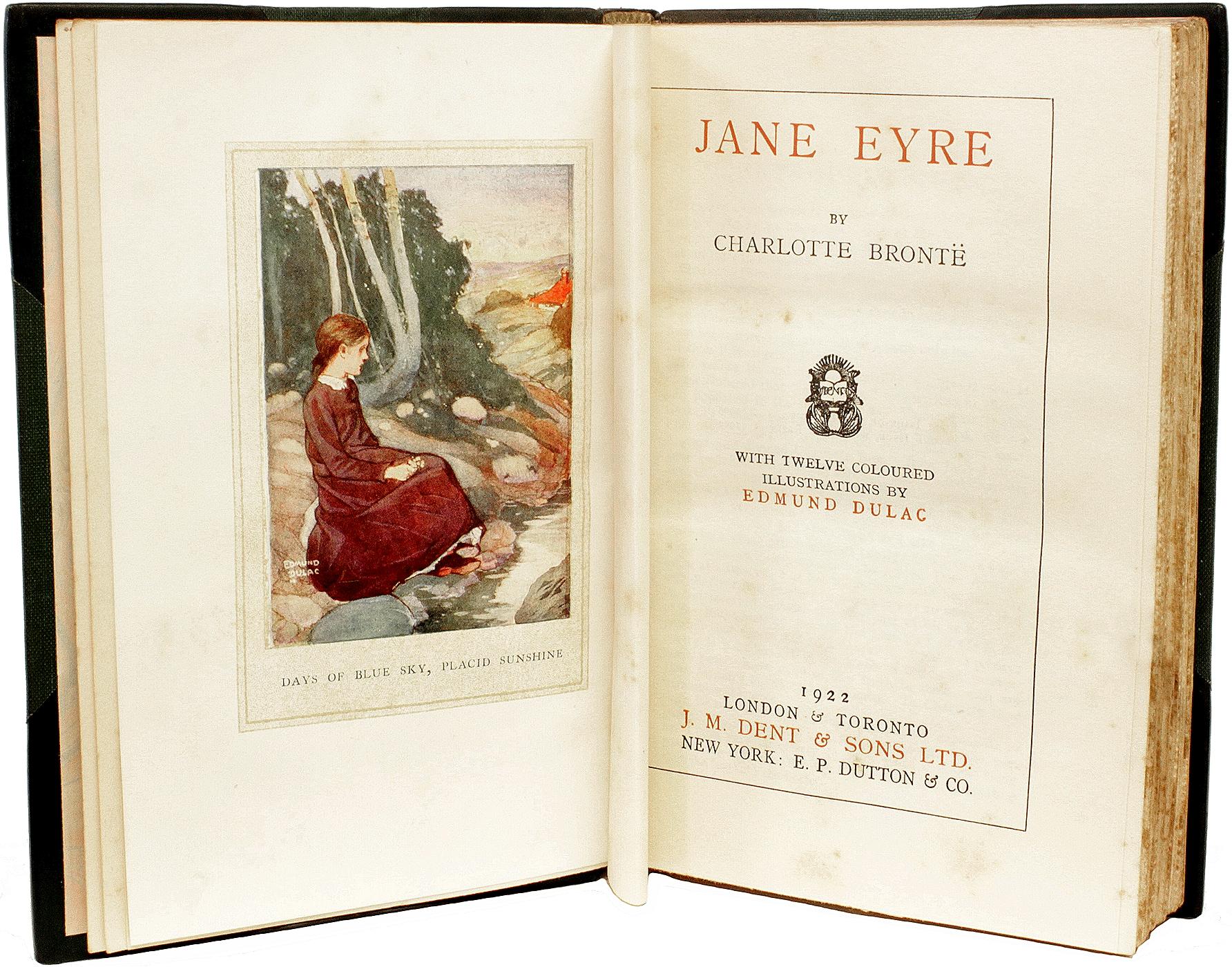 Novels of Charlotte, Emily, & Anne Bronte - 6 Vols - 1922 - ILLUSTRATED BY DULAC In Good Condition For Sale In Hillsborough, NJ