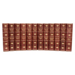 Die Romane der Schwestern Bronte. THORNTON EDITION - 12 Bände. 1924 - LEDER BOUND!
