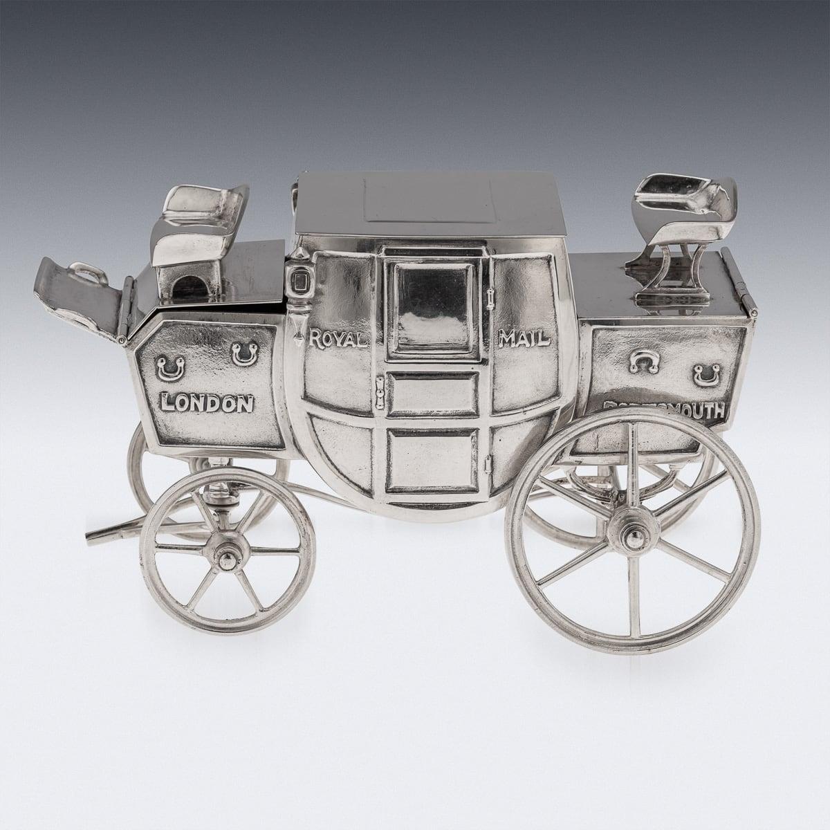 Americano Novità del 20° secolo, compendio per fumatori americano in argento massiccio, Gorham c.1930 in vendita