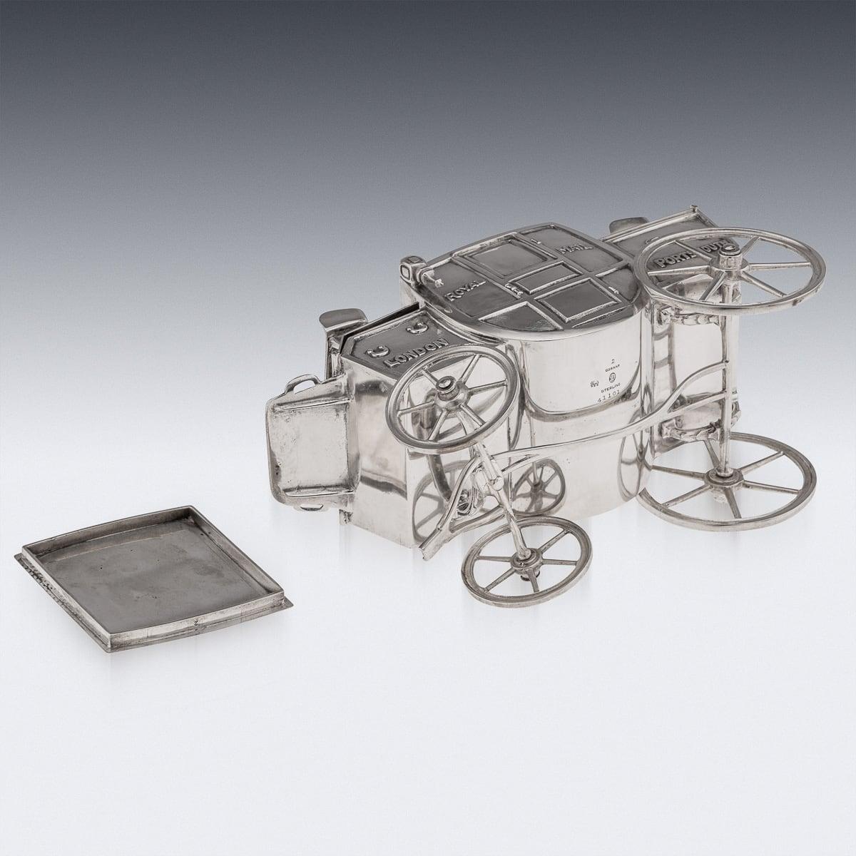 Novità del 20° secolo, compendio per fumatori americano in argento massiccio, Gorham c.1930 in vendita 1