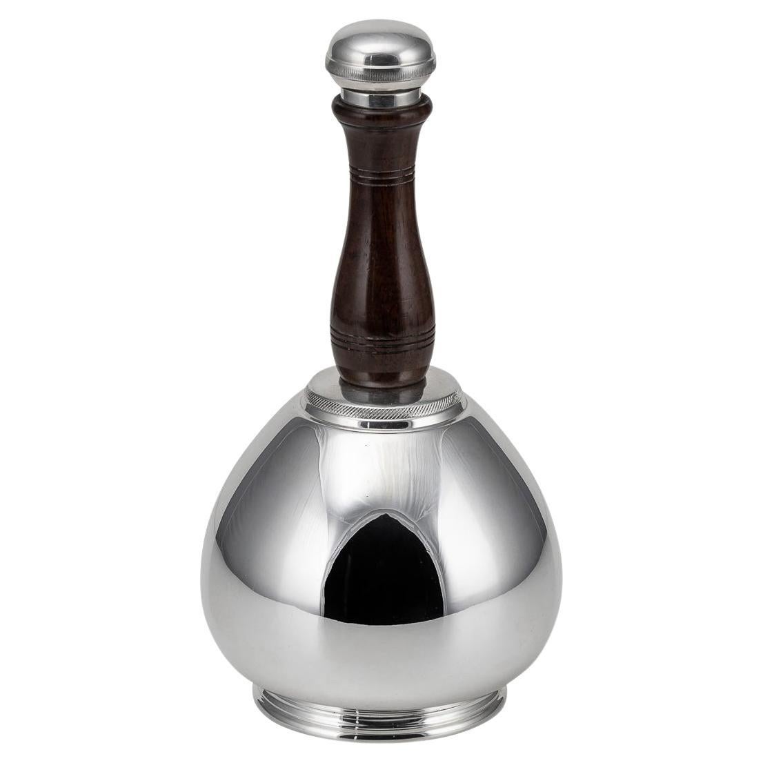 Novelty 20thC Silver Plated Skittle Bell Cocktail Shaker, Mappin & Webb c.1930