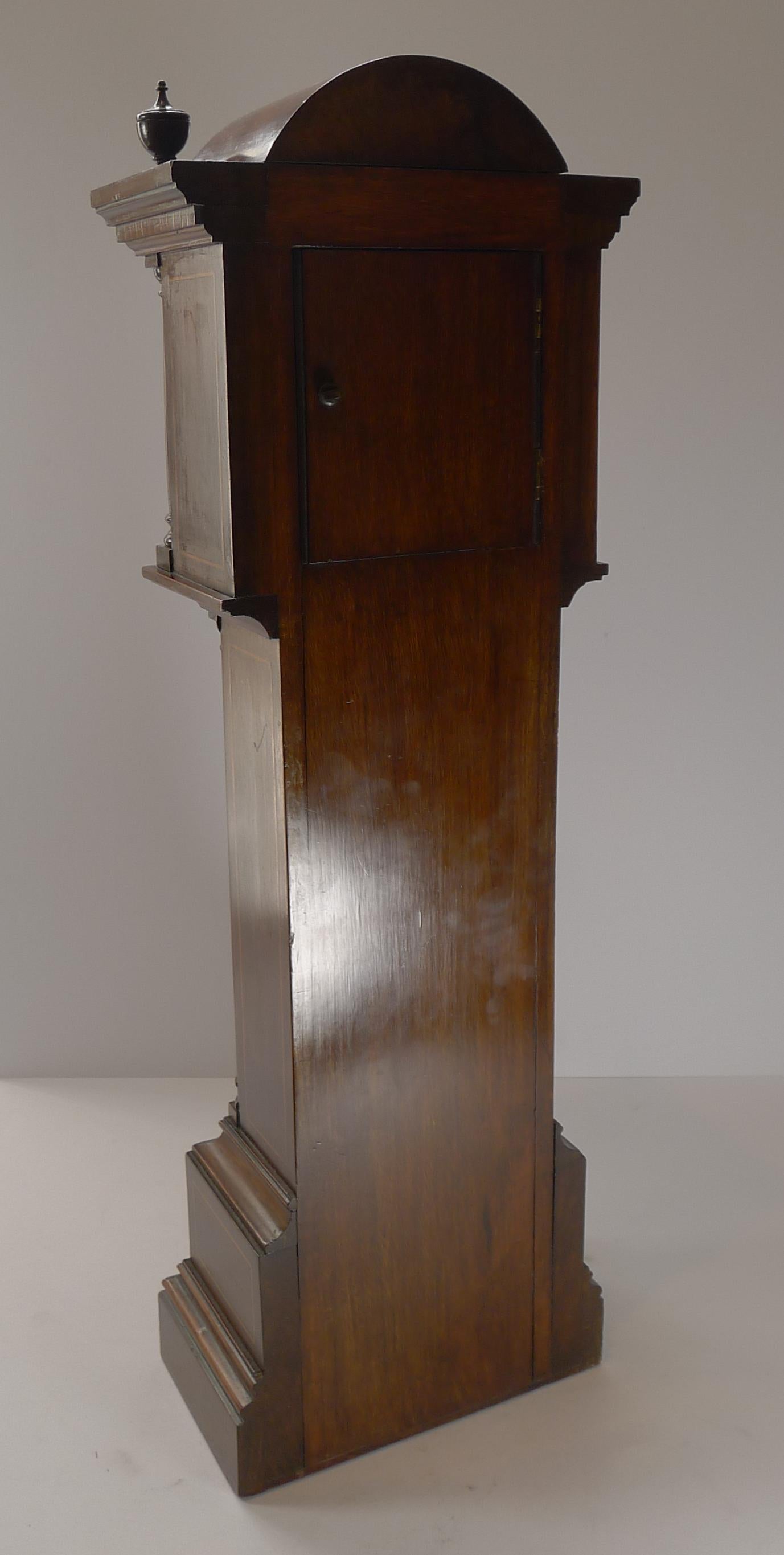Novelty Antique English Letters / Postal / Mail Box, Longcase Clock Form, c.1910 1