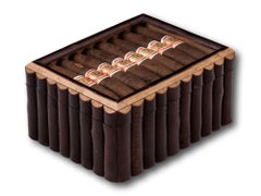 Humidificateur à cigares Art Déco fantaisie