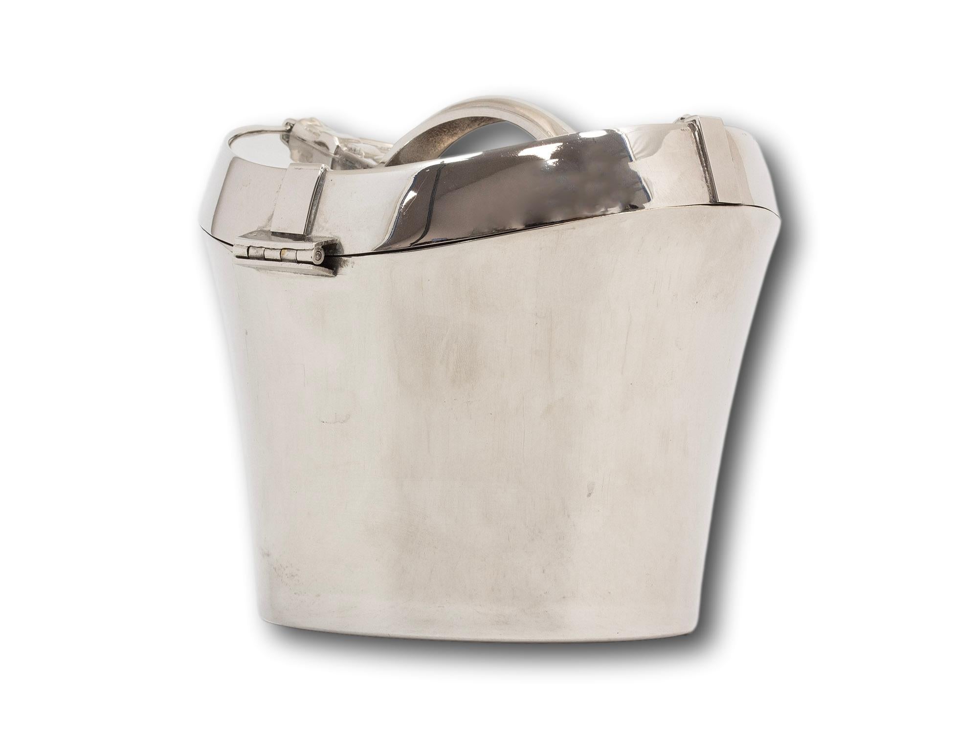 Neuheit Art Deco Silber Platte Hut Box Eiskübel (Versilberung) im Angebot