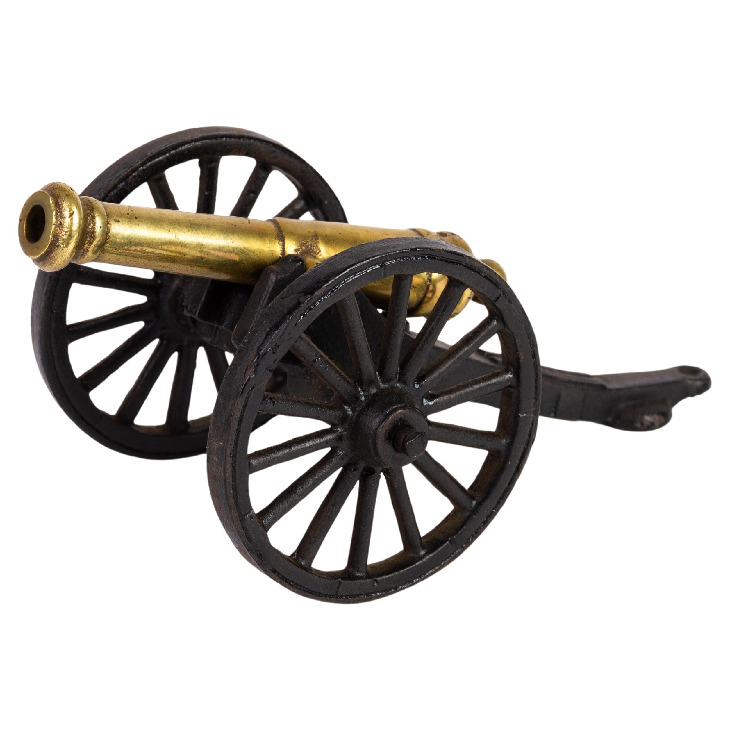 Novelty Cast Iron Brass Cannon 