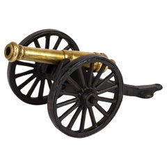 Novelty Cast Iron Brass Cannon 