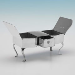 Neuheit Edwardianischer ''Cabriole Legged-Tisch'' Schmuckkästchen - London 1905