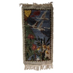 Tapis fantaisie à poils hauts, Suède, années 1960