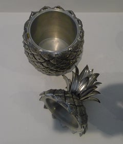 Novelty Italian Pineapple Ice Bucket by Mauro Manetti, Florence