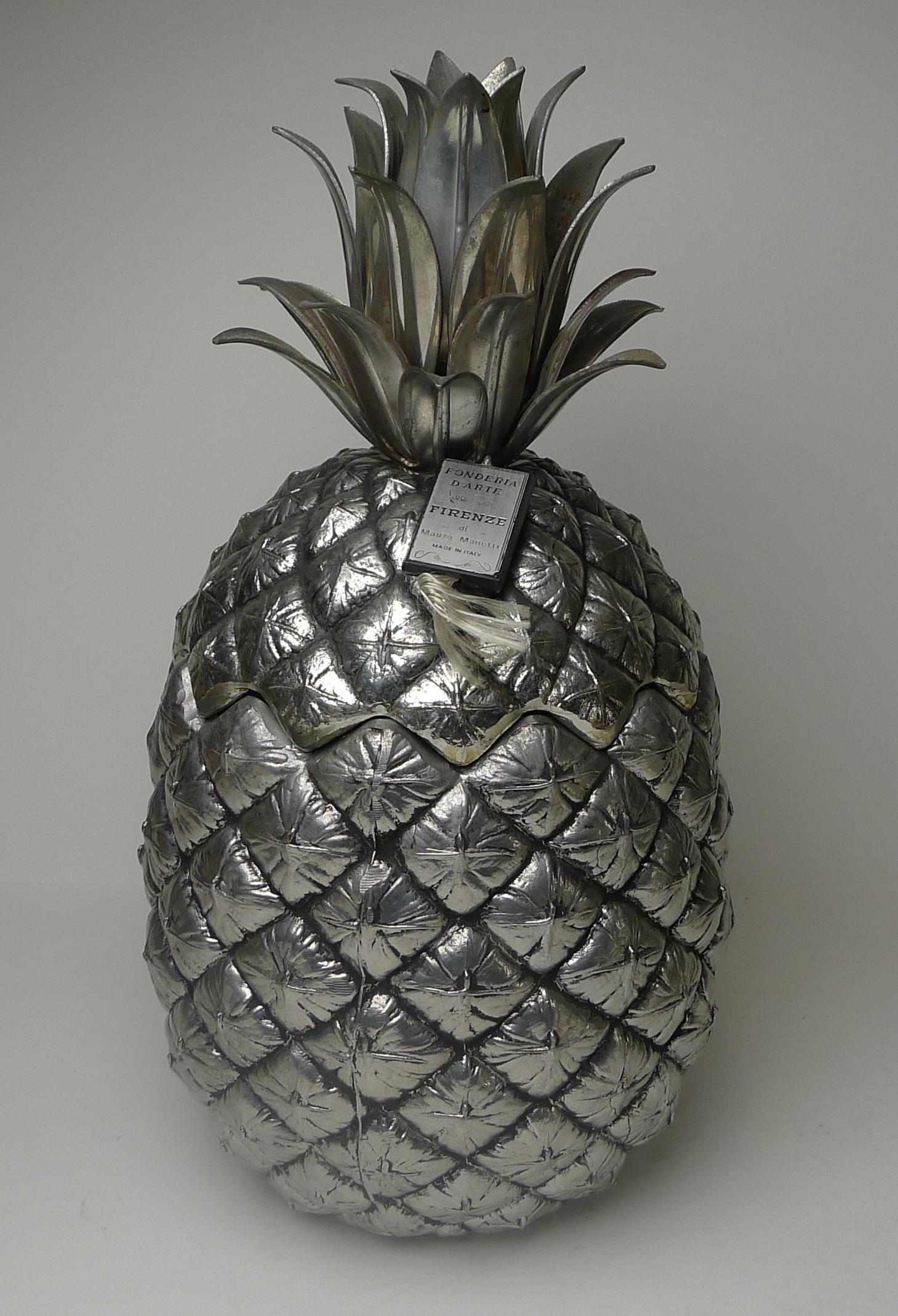 gold pineapple ice bucket