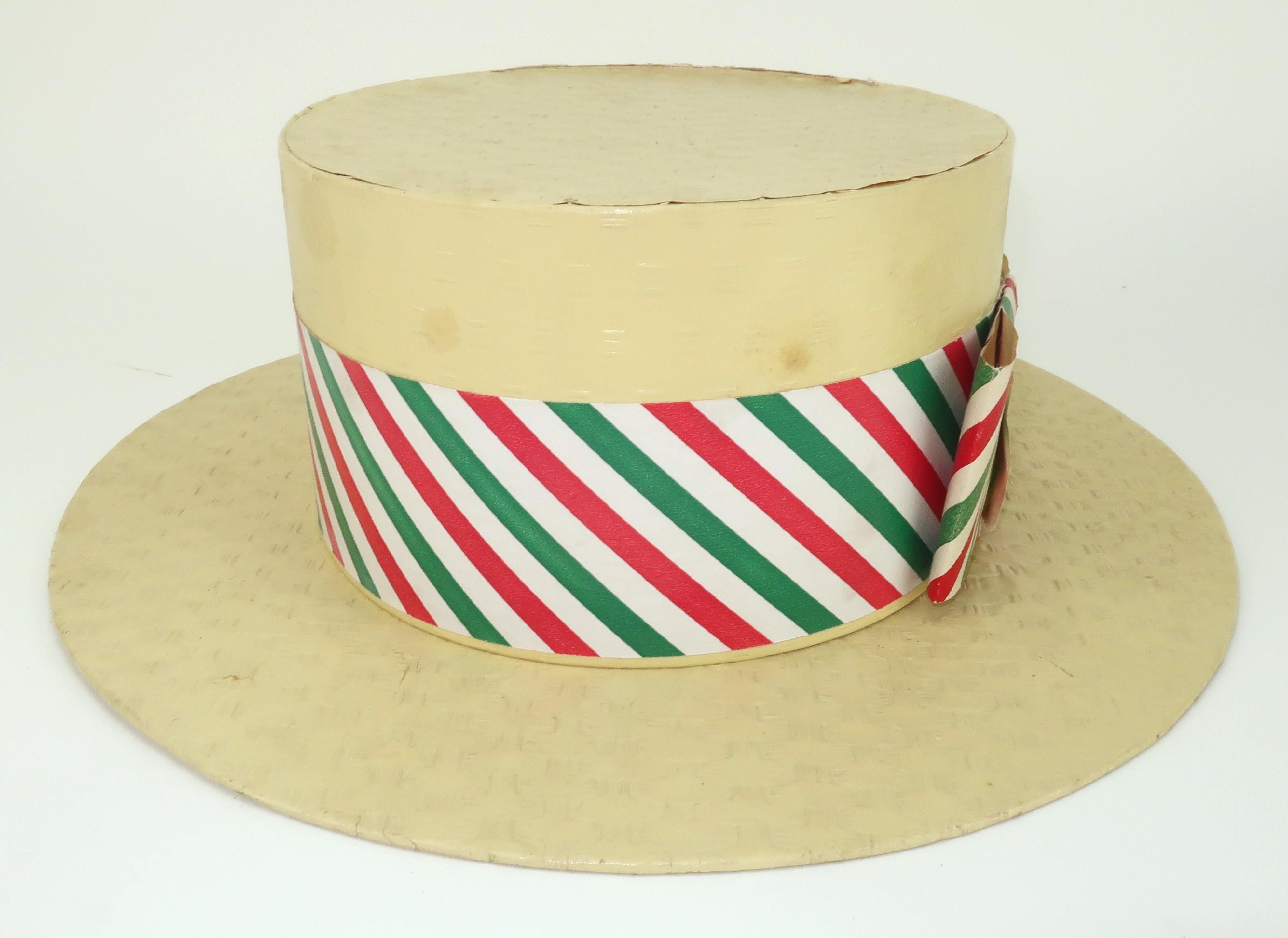 Novelty Loft Hat Box Candy Container, 1940's For Sale 1