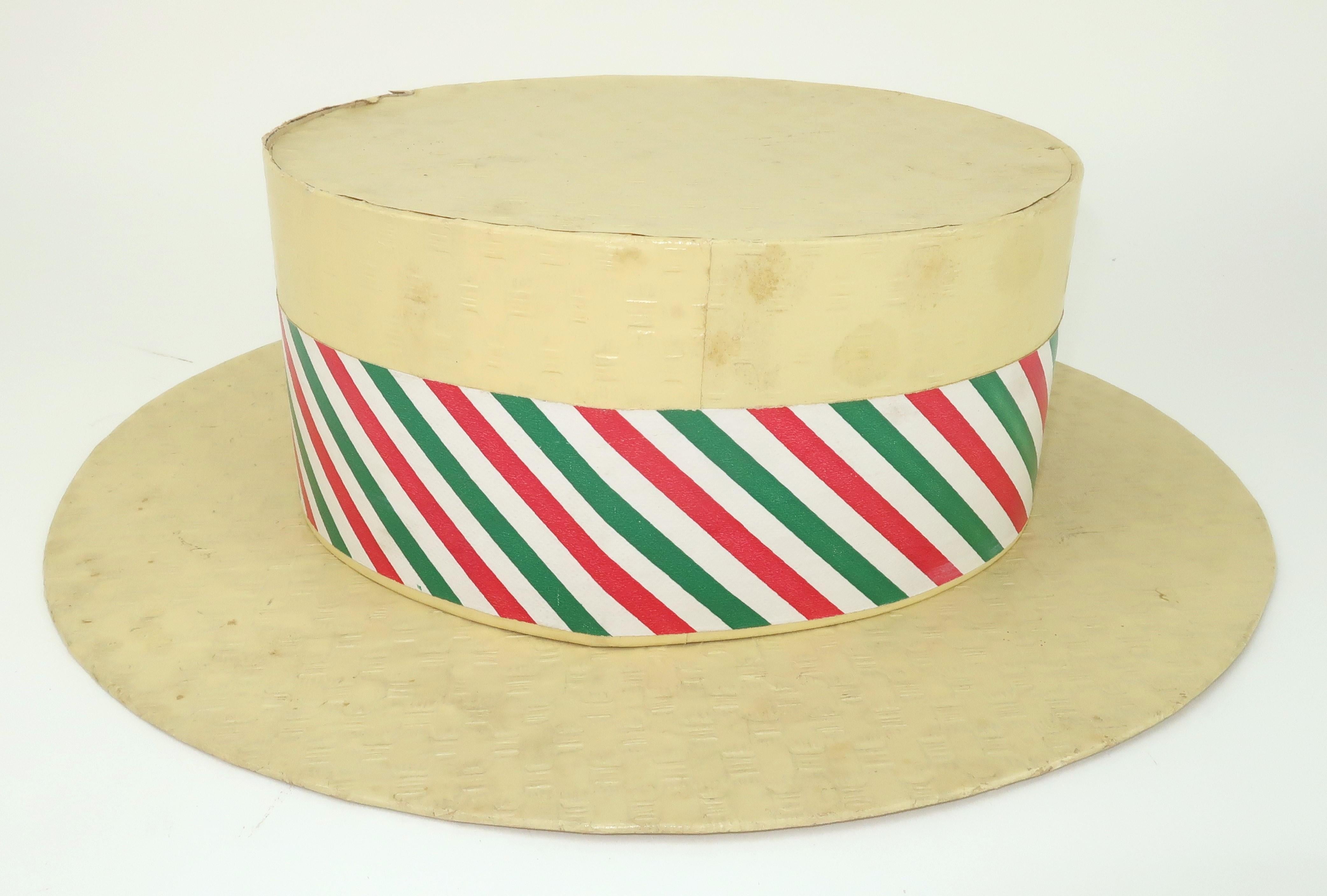 Novelty Loft Hat Box Candy Container, 1940's For Sale 2