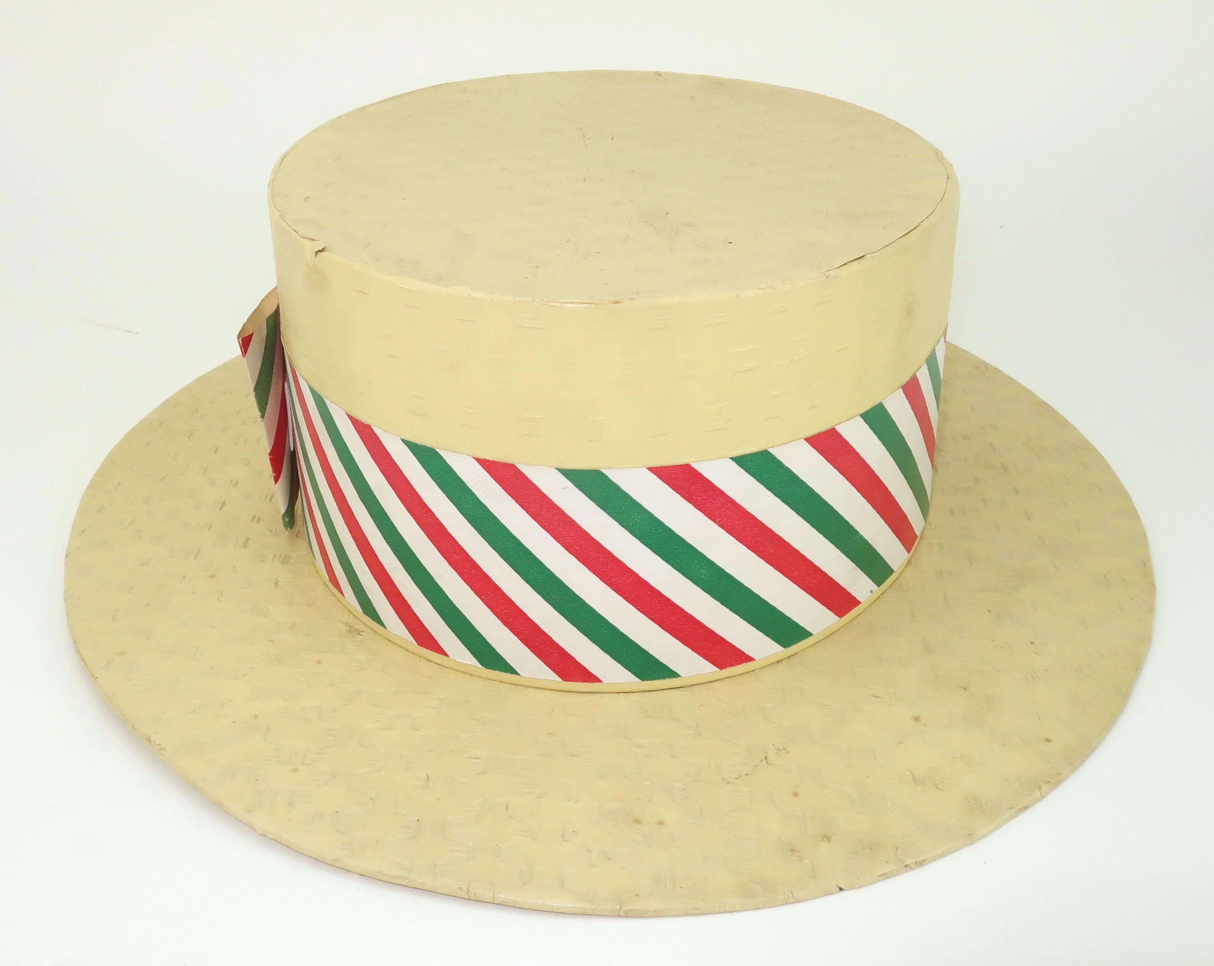 Novelty Loft Hat Box Candy Container, 1940's For Sale 3