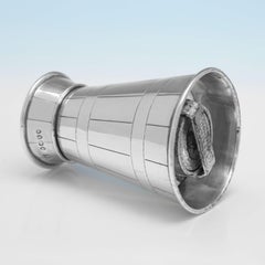 Novelty Milk Churn Victorian Sterling Silver Pepper Grinder, Hukin & Heath 1885