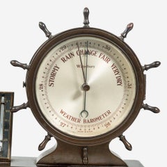 Novelty Nautical Clock and Barometer Set by Westbury Clock Co., USA