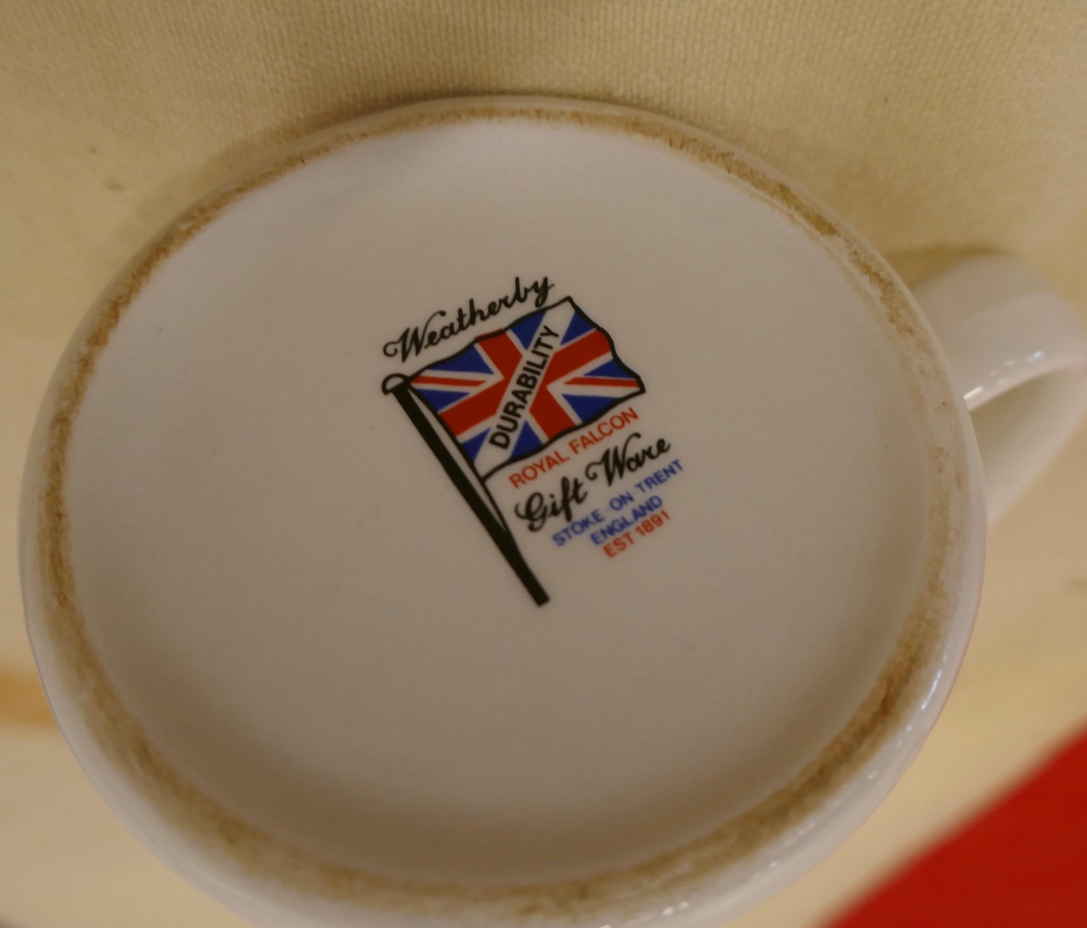 20th Century Novelty Royal Navy Purser’s Ceramic Grog Mug For Sale
