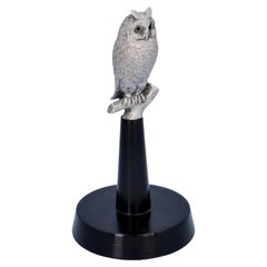 Vintage Novelty Silver Owl Edward Barnard & Sons