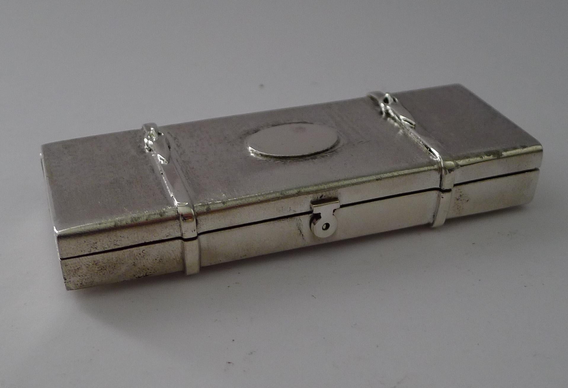 British Novelty Solid Silver Box by Theo Fennell - 1986 For Sale