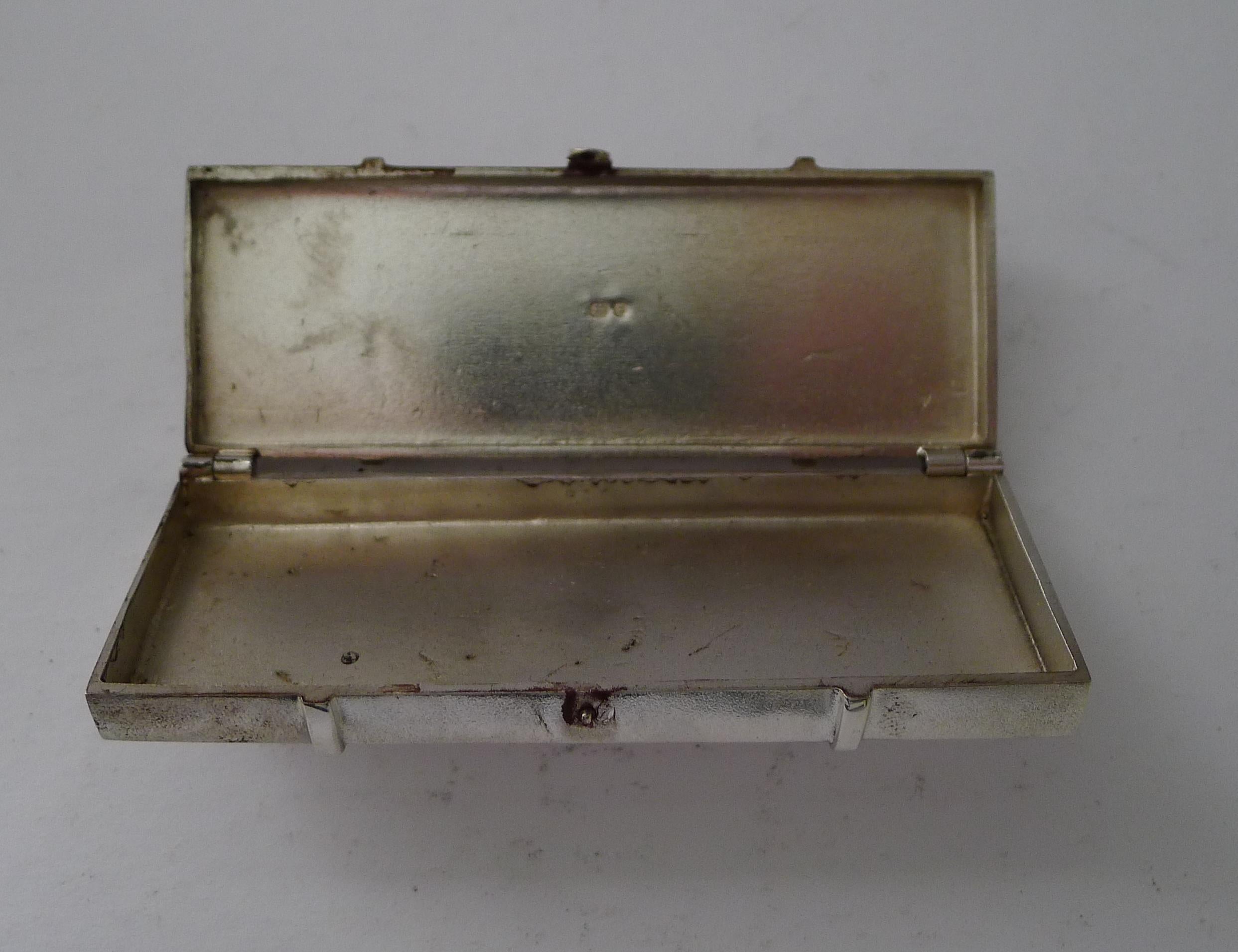 Sterling Silver Novelty Solid Silver Box by Theo Fennell - 1986 For Sale