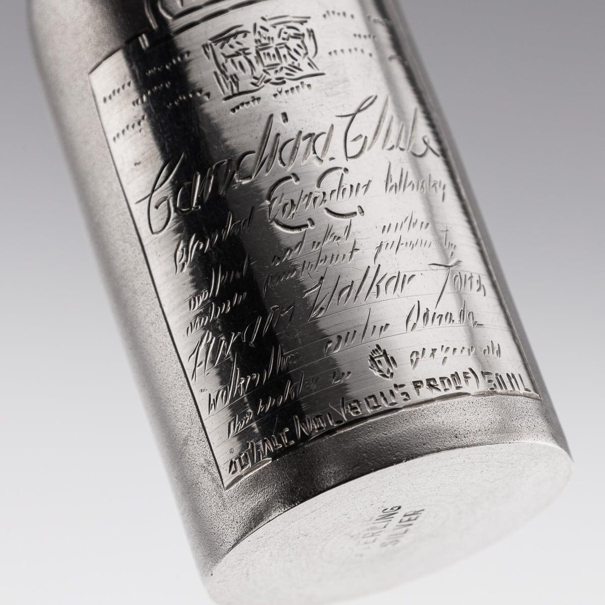 Novelty Solid Silver Miniature Canadian Club Whisky Bottle For Sale 4
