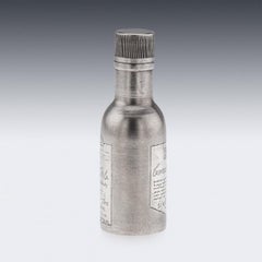 Novelty Solid Silver Miniature Canadian Club Whisky Bottle