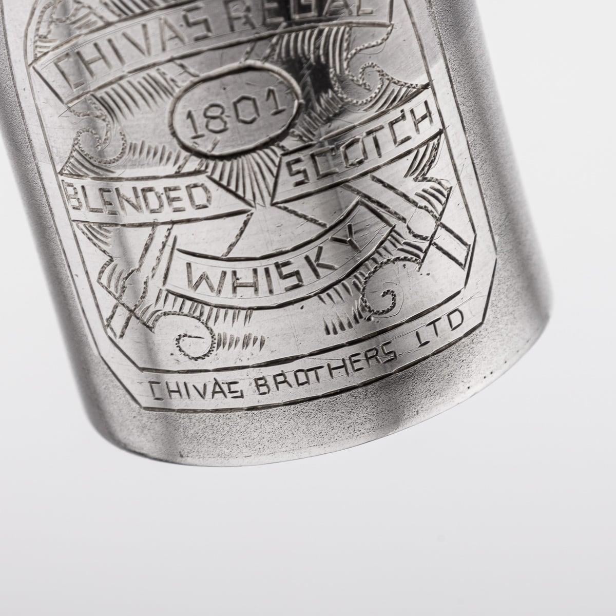 Novelty Solid Silver Miniature Chivas Regal Whisky Bottle For Sale 6