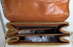 Novelty Stirrup Handled Calf Skin Bag