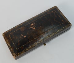 Novelty Victorian Frog Enamel 9 Carat Gold Stick Pin in Antique Box Dated 1915