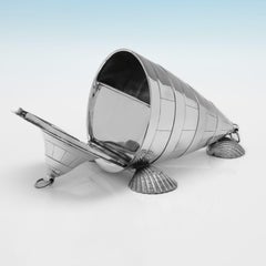 Novelty Victorian Sterling Silver Buoy Spoon Warmer, Atkin Brothers, 1871