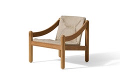 Novetrenta Rope Outdoor Natural Iroko Armchair by Vico Magistretti for Cassina