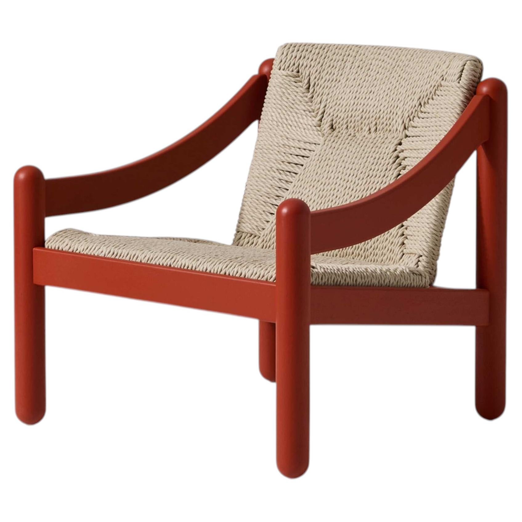 Sillón de exterior Novetrenta Rope Rojo de Vico Magistretti para Cassina