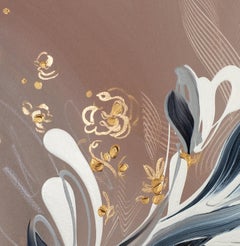 Cassis, Original Signed Framed Square Contemporary Abstract Acrylic Painting