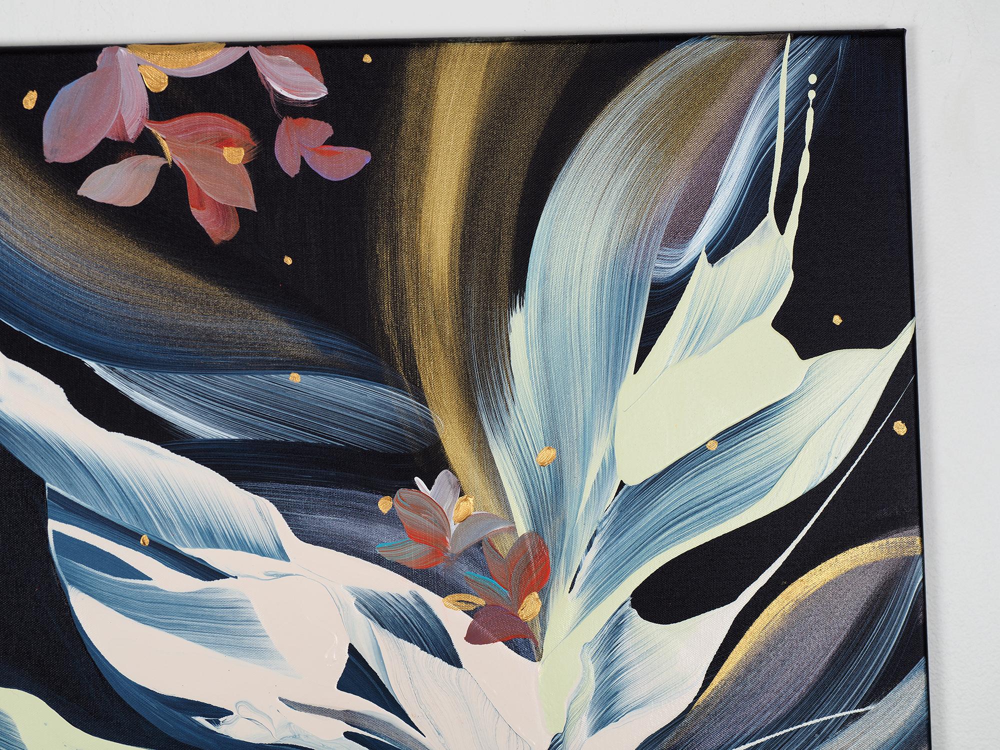 Daybreak, Quadro acrilico contemporaneo etereo, 2022, originale incorniciato e firmato
24