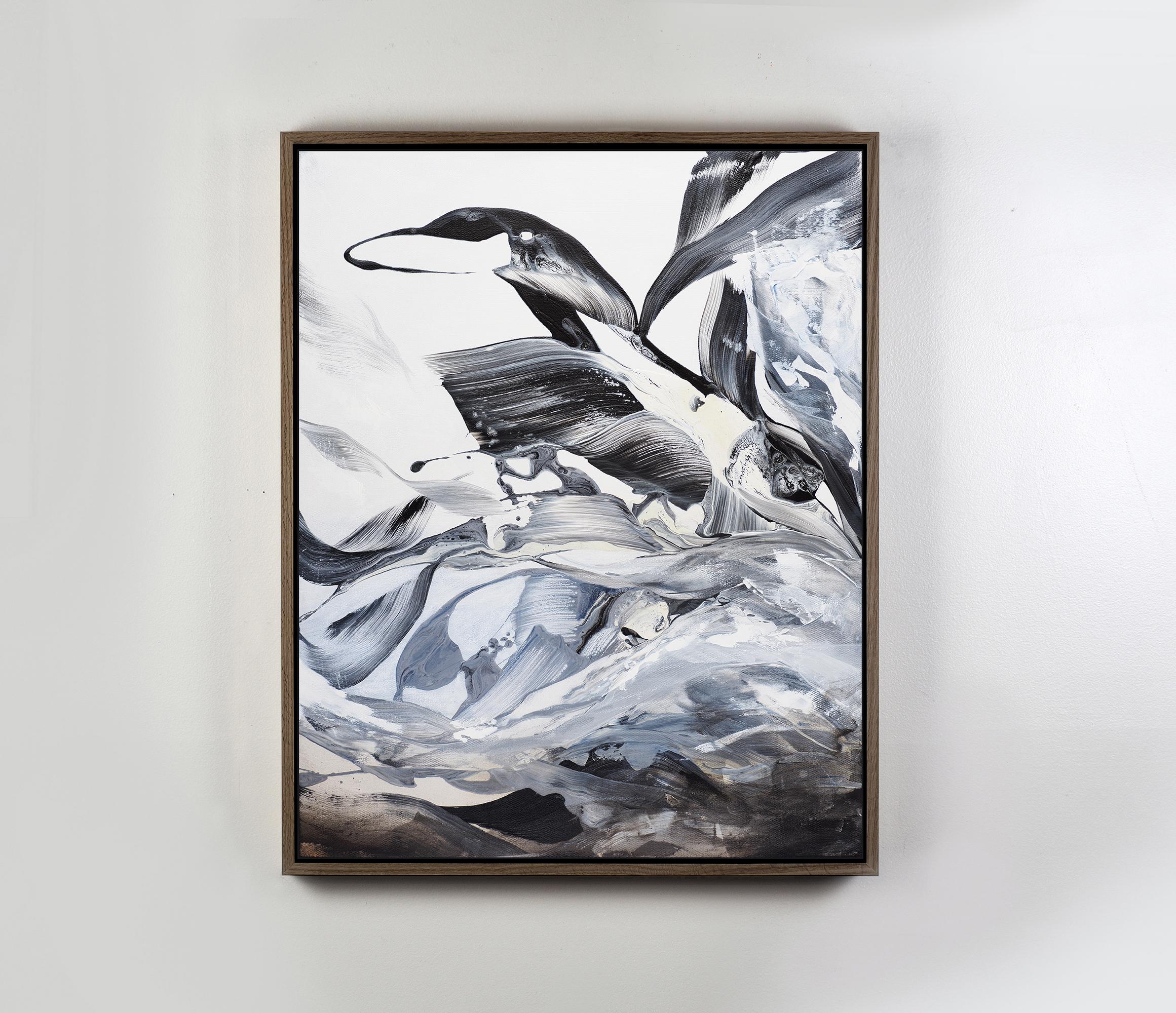 Deux Waterbird (Diptych) - Abstract Painting by Novi Lim