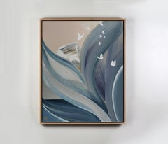 Faraway Land II, Original Signed Framed Contemporary Abstract Painting