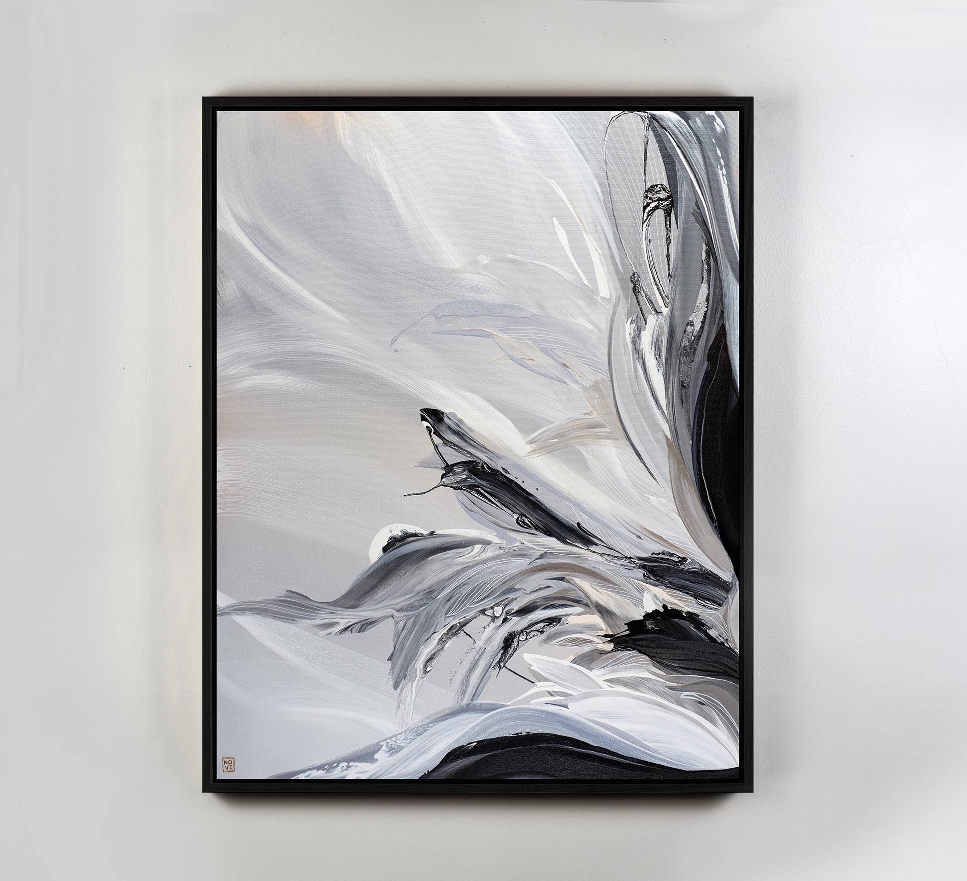 Frattali infiniti - Abstract Painting Grigio di Novi Lim