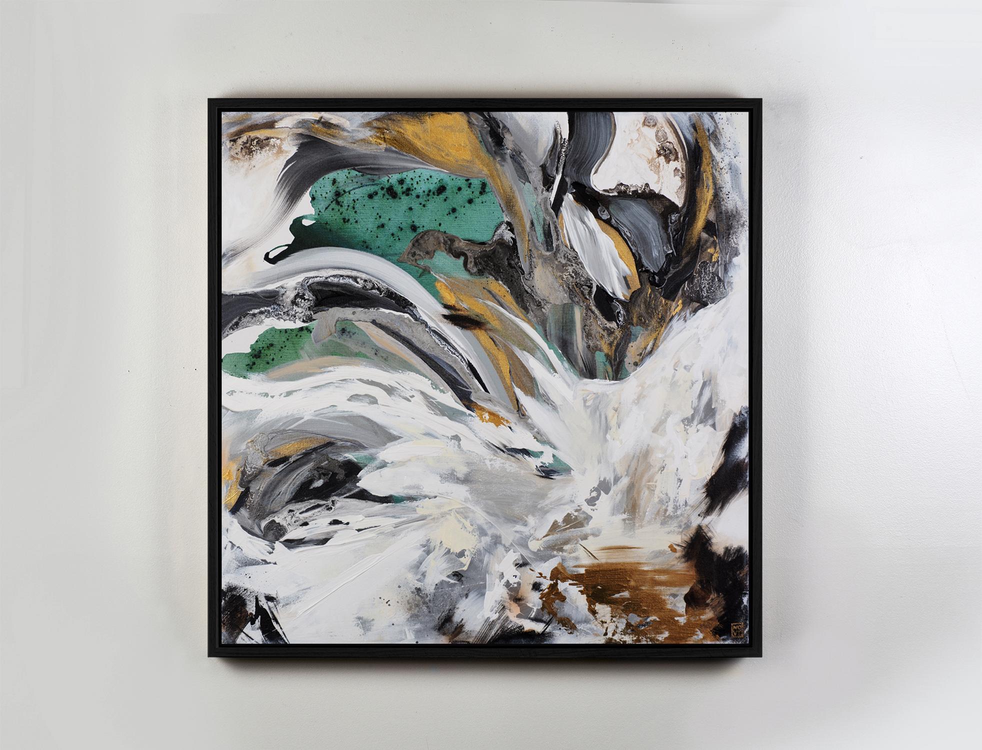 Odyssee (Grau), Abstract Painting, von Novi Lim