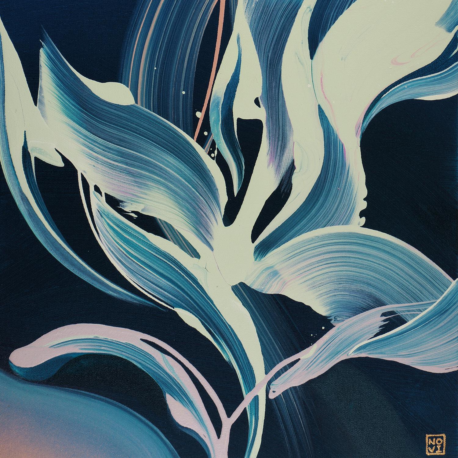 Ripples In The Static, peinture abstraite originale, 2021 - Painting de Novi Lim