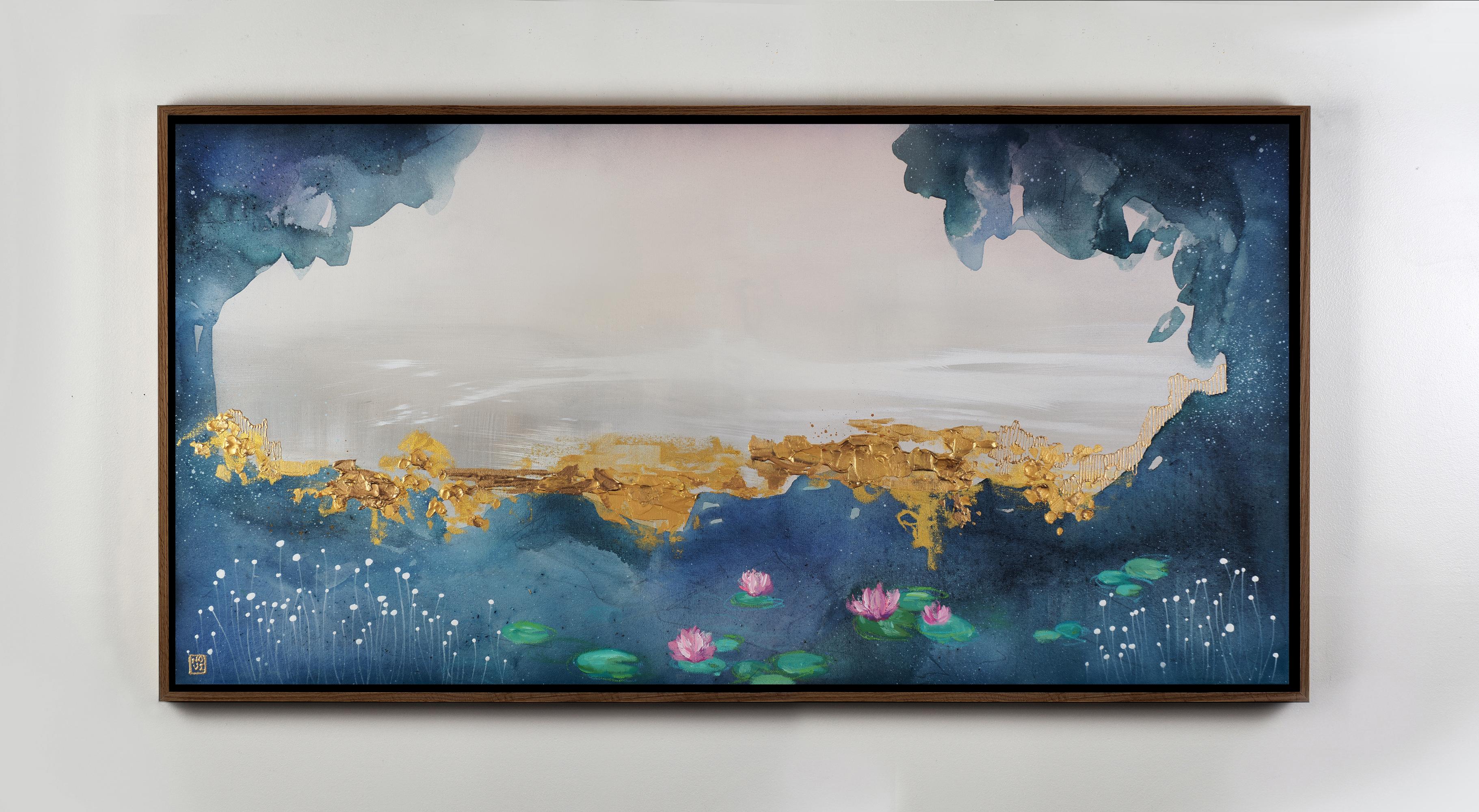 The Art of Dreaming II, Original Framed Contemporary Abstract Landscape Painting, 2022
24