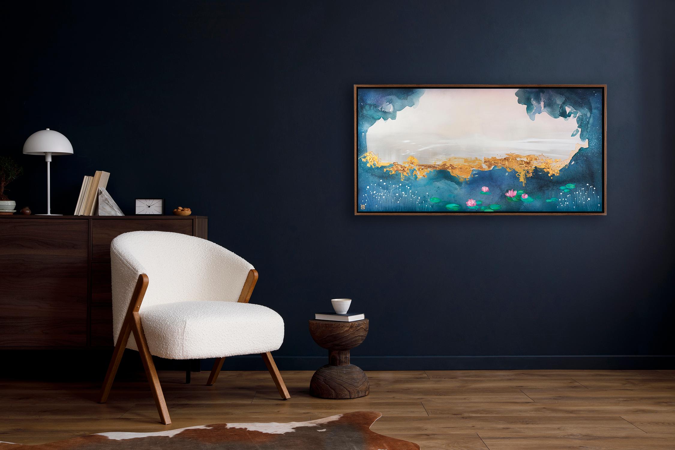 The Art of Dreaming II, Original Framed Signed Contemporary Abstract Landscape For Sale 2