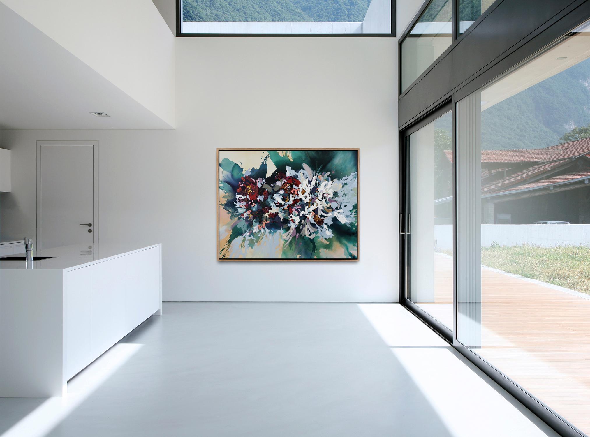 Wilde Blumen (Abstrakt), Painting, von Novi Lim
