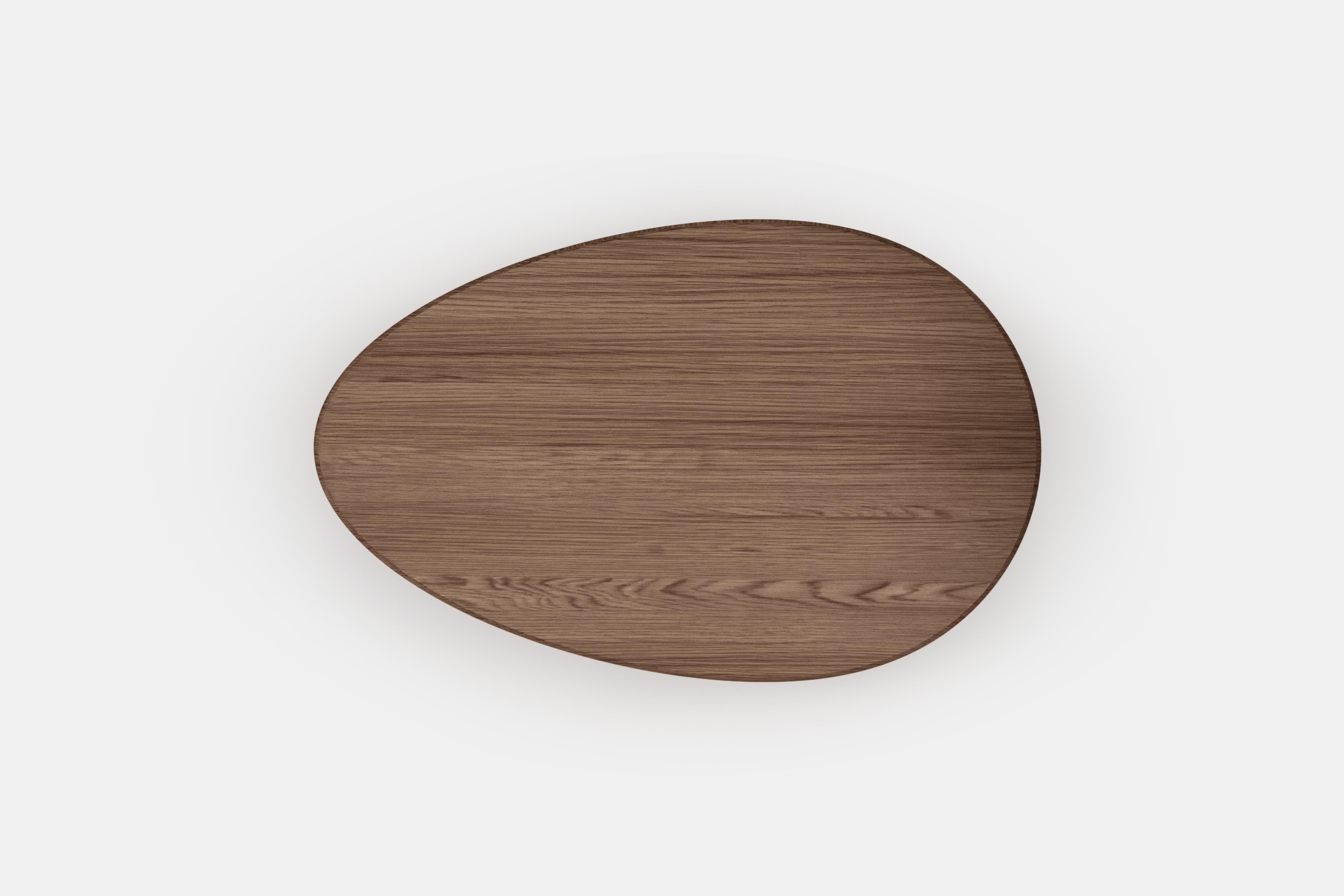 Organic Modern Noviembre x Big Coffee Table in Walnut Wood Inspired by Brancusi, Coffee Table