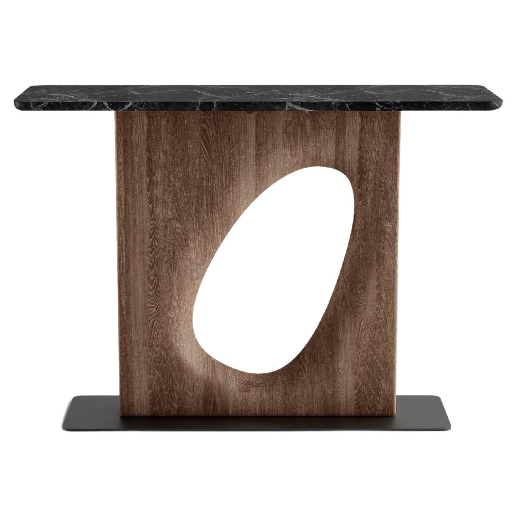Noviembre XIX, Console Table in Oak Wood Inspired by Brancusi, Sideboard For Sale