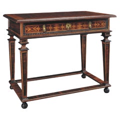 Novo Hispanic Style Tula Console with Handcrafted Portuguese Moldings& Marquetry