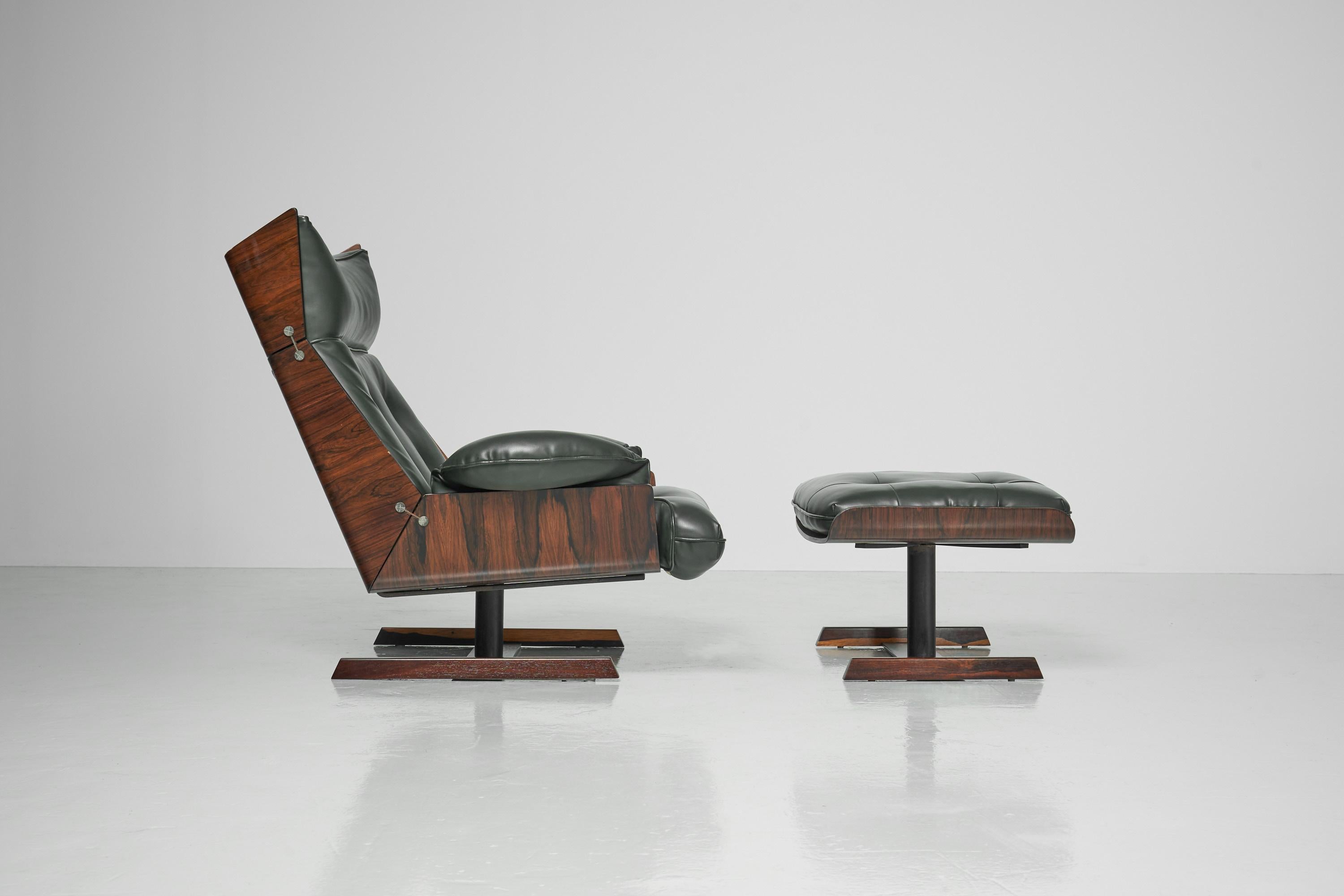 Novo Rumo Lounge Chair and Ottoman Brazil, 1960 2